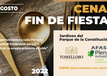 La Cena de Gala de la Feria y Fiestas será a beneficio de AFAS y estará servida por el restaurante Casa Justo