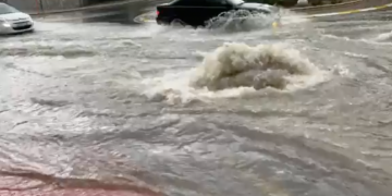 VÍDEO: La DANA que recorre el país descarga una tromba de agua con inundaciones en Ibi