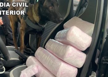 La Guardia Civil incauta 26 kilos de hachís ocultos en un turismo en la autovía A-4 a su paso por Castilla-La Mancha