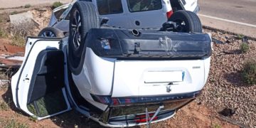 Dos heridos en una colisión entre una furgoneta y un turismo en la carretera CM-420 de Campo de Criptana