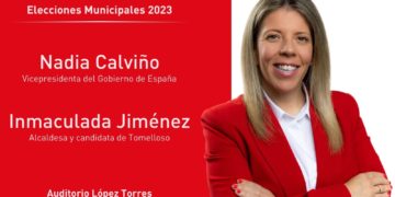La ministra Nadia Calviño acompañará a Inmaculada Jiménez en la presentación de su candidatura este 23 de abril