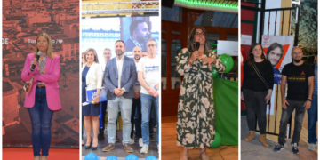 Los actos de cierre dan por terminada la campaña electoral de PSOE, PP, VOX y Unidas en Tomelloso
