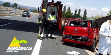 Tres heridos tras salirse de la vía con un vehículo en la autovía A-4 en Villarta de San Juan