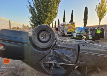 Muere una joven de 25 años y otra de 23 resulta herida al volcar con su vehículo en la autovía A-4 por La Guardia