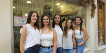 Valeria González, María Felguera, Esther Díaz, Lucía Olmedo y Ana María Espinosa, Madrinas de la Feria y Fiestas de Tomelloso 2023