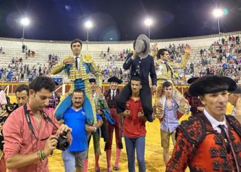 Antonio Linares, Miguel Ángel Perera y Diego Ventura, puerta grande de la corrida de toros de la Feria y Fiestas de Tomelloso