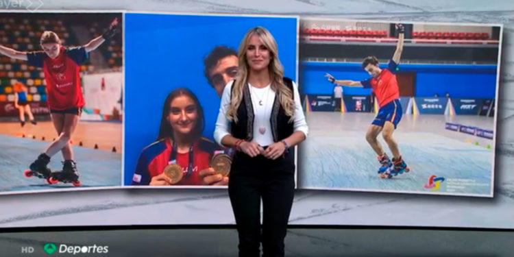El vídeo de «Antena 3 Noticias» sobre Inma García, la tomellosera que se ha proclamado Campeona del Mundo de Patines en China