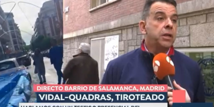 Un tomellosero presencia el tiroteo de Alejo Vidal-Quadras en Madrid y lo cuenta en «Espejo Público» de Antena 3