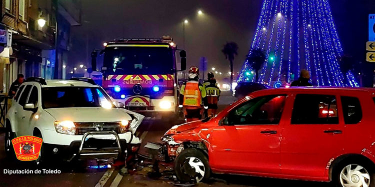 Un aparatoso accidente en Talavera de la Reina eleva a dos los accidentes de la primera parte de Navidad en Castilla-La Mancha