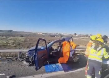 Siete heridos tras un choque en cadena en Toledo, accidente más grave de la primera parte de la Navidad en Castilla-La Mancha