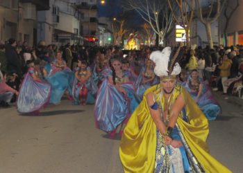 La «Peña Harúspices», primer premio en el Desfile Comarcal de Carnaval de Mota del Cuervo con su espectáculo «Las mil y una noches»