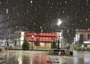 Nieva en Tomelloso