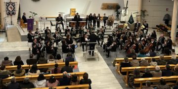 La Unión Musical Ciudad de Tomelloso emociona con las marchas procesionales de su concierto de Semana Santa «Sentimiento Cofrade»