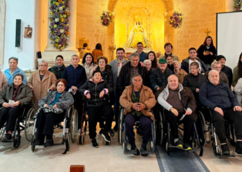 Los mayores de Fundación Elder y Residencia San Víctor asisten a la oración mariana en el Santuario de Pinilla por la Romería 2024