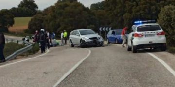 Un herido tras el choque entre un turismo y una motocicleta en la carretera CM-3115 que une Argamasilla de Alba con Ruidera