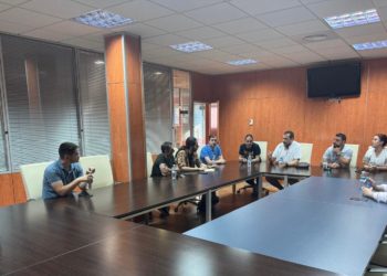 Encuentro de la Asociación de empresarios de Tomelloso con representantes de la hostelería para   planificar nuevos proyectos.