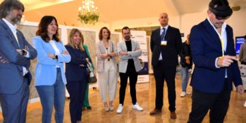 La delegada de la Junta de Comunidades en Ciudad Real, Blanca Fernández, inaugura el VII Encuentro Industrial B2B de ITECAM de Castilla-La Mancha en Tomelloso.