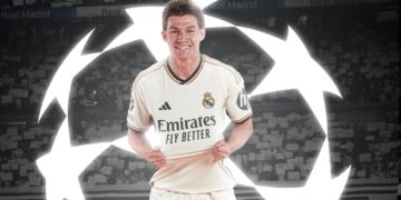 El futbolista Fran García, de Bolaños de Calatrava, levanta su primera Copa de Europa como jugador del Real Madrid