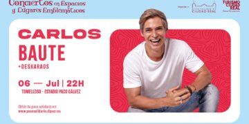 A la venta las entradas para el concierto de Carlos Baute que se celebrará en el Estadio Municipal Paco Gálvez de Tomelloso este sábado 6 de julio