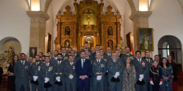 La Guardia Civil honra en una misa en la Iglesia de la Asunción de Tomelloso a su patrona, la Virgen del Pilar