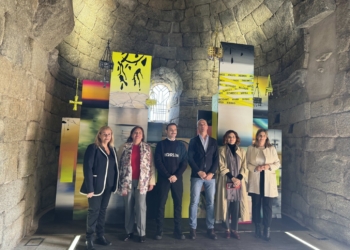 El pintor manchego Jesús Calzada expone sus «Retablos Vaciados» en el imponente yacimiento de Santa María de Melque de Toledo