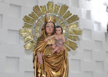 Suspendida por la lluvia la procesión de la Virgen del Pilar por las calles de su barrio de Tomelloso