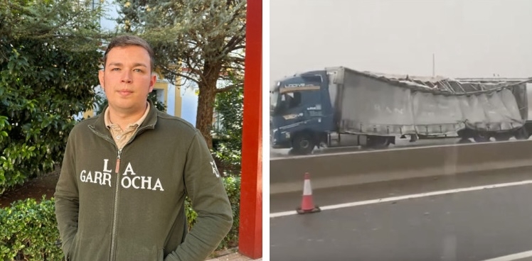 Los impactantes vídeos grabados por Santos de Castro, tomellosero atrapado dos días en la AP-7 por la DANA: «Era como el apocalipsis»