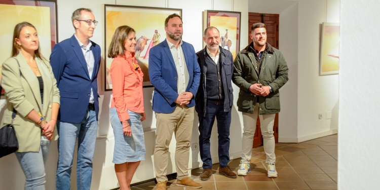 Arranca la Semana Taurina de Tomelloso con la exposición de acuarelas de Beatriz Bartolomé en la Posada de los Portales