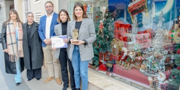 Entregados los premios de concurso de Escaparates Navideños de Tomelloso