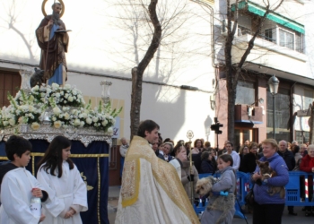 La procesión y una gran participación en la bendición de animales ponen el broche de oro a la celebración de San Antón en Tomelloso