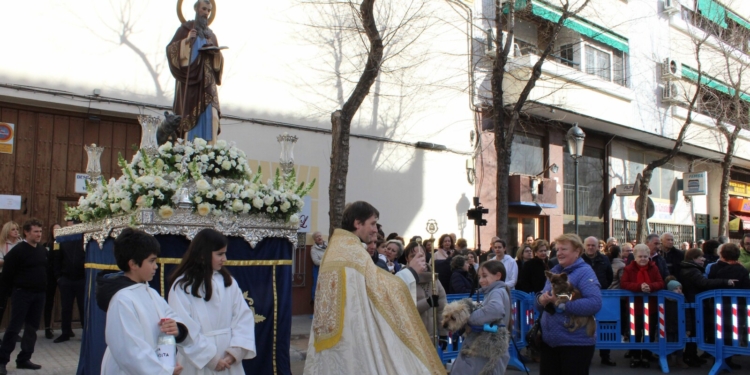 La procesión y una gran participación en la bendición de animales ponen el broche de oro a la celebración de San Antón en Tomelloso