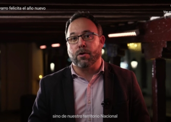 El alcalde de Tomelloso, Javier Navarro, felicita el año 2025