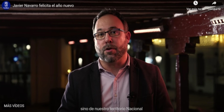 El alcalde de Tomelloso, Javier Navarro, felicita el año 2025