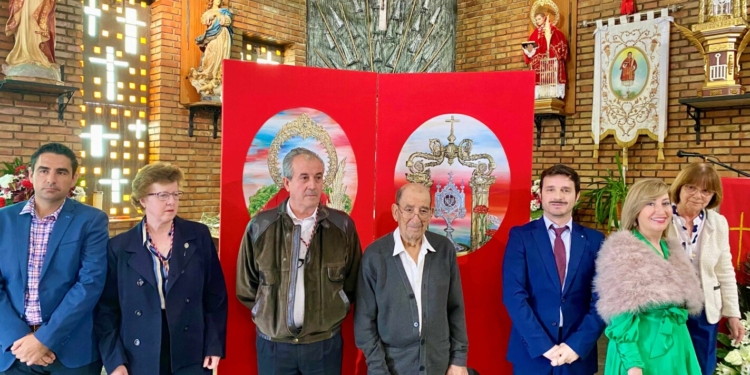 El artista Jesús Calzada presenta dos obras sacras para la Hermandad de San Lorenzo Mártir, patrón de su pueblo natal.