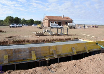 Continúan avanzando las obras del Campo de Tiro de Tomelloso, que se prevé que estén terminadas en primavera