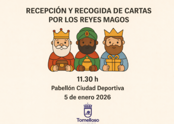 Los Reyes Magos recogerán las cartas el lunes, 5 de enero, en el pabellón de la Ciudad Deportiva de Tomelloso en lugar de la Plaza de España