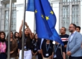 Alumnos del IES García Pavón reclaman más apoyo a la agricultura en un debate por el Día de Europa en el Ayuntamiento de Tomelloso