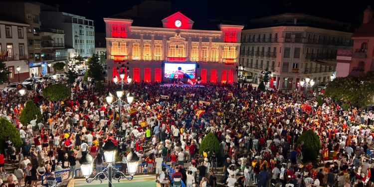 La victoria de España desata la euforia en Tomelloso