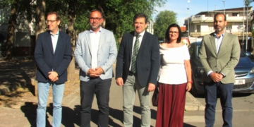 Miguel Ángel Valverde anuncia una inversión de 766.000 euros en Tomelloso para acabar con las inundaciones en el tramo urbano de la carretera de Ossa