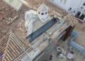 En marcha las obras de rehabilitación de la cubierta de la Posada de los Portales de Tomelloso